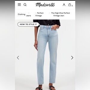 Madewell The Perfect Vintage Jean